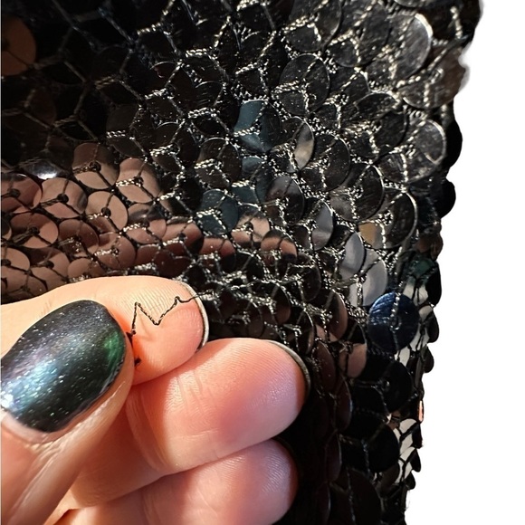 JS Boutique black sequin cocktail party dress size 8 - Picture 6 of 11